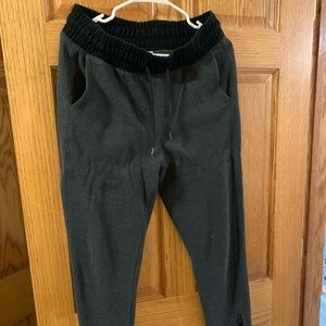 Gray sweat pants
